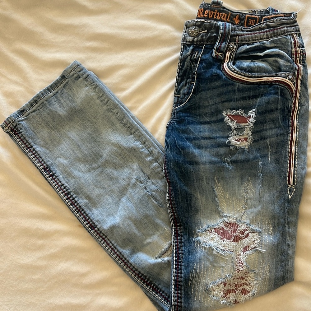 Rock Revival Straight Blue Jean